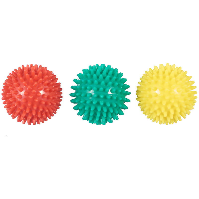 Массажные мячи RH106 KINERAPY диаметром по 6 см. комплект, красный/желтый/зеленый купить в OrtoMir24